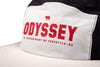 Odyssey Campus Nylon Camper Hat (Off-White/Black w/ Red Screen Print)