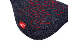 Odyssey Big Stitch Slim Seat (Denim w/ Red Embroidery)