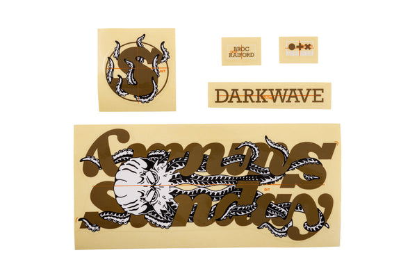 Sunday Darkwave Frame Sticker Kit ( Matte Gold / Octopus )