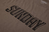 Sunday Bevel Tee (Brown with Black Pigment-Dyed Ink)