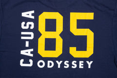 Odyssey Import Tee (Navy with Mustard Ink)
