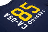 Odyssey Import Tee (Navy with Mustard Ink)