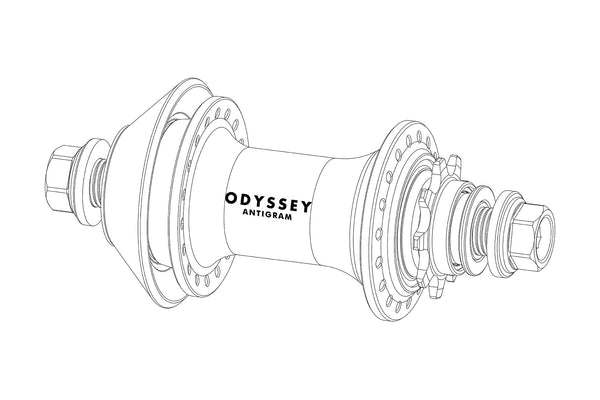 Odyssey Antigram Cassette Hub Parts (v1/v2)