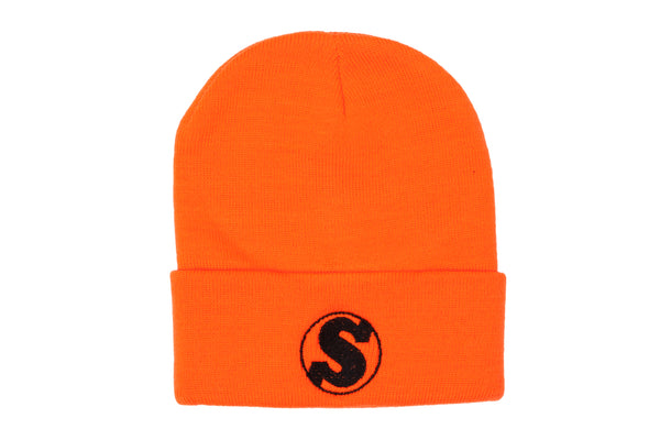 Sunday Badge Cuff Beanie (Orange)